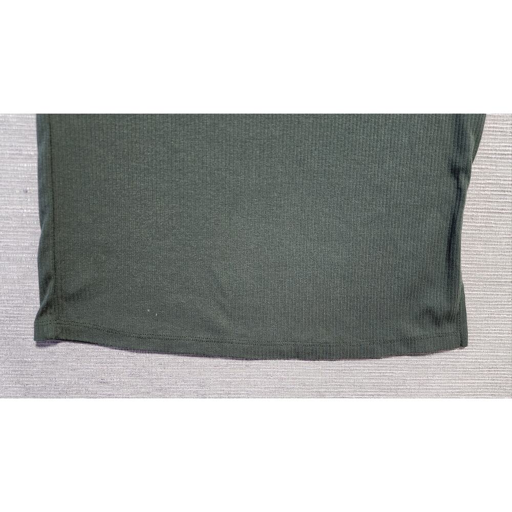 Blue Rain Francesca’s Ribbed Midi Dress Sleeveless Stretch Green Size L - Picture 5 of 16